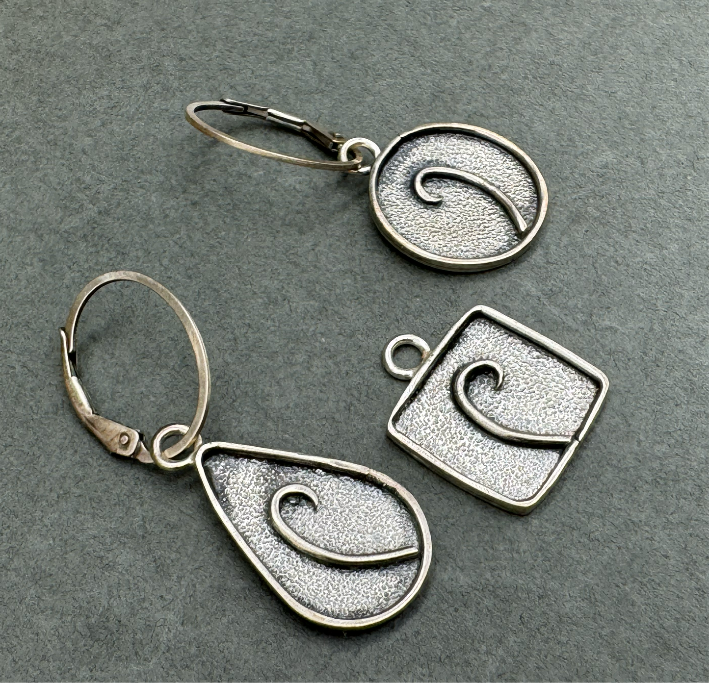 Emergence Interchangeable Earrings in Recycled Sterling Silver - Trio