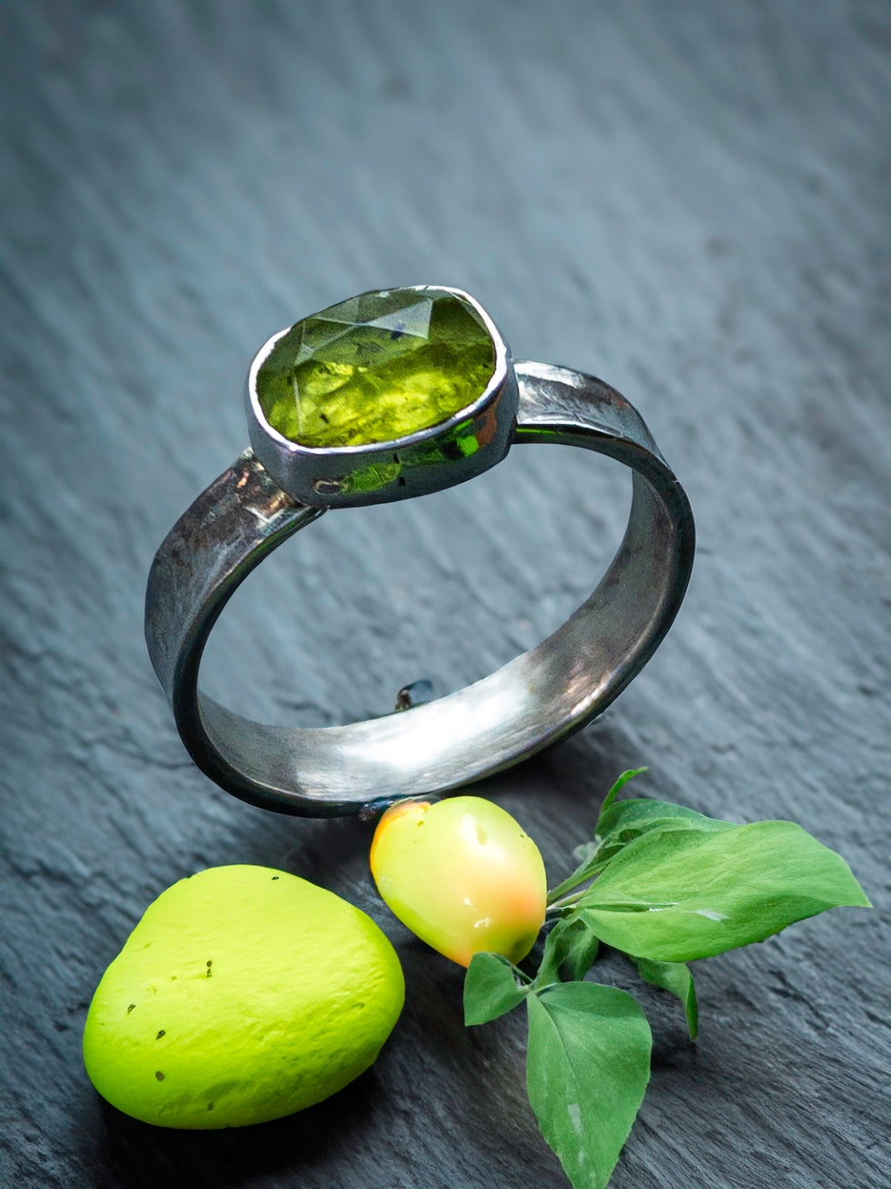 Peridot Sterling Silver Ring