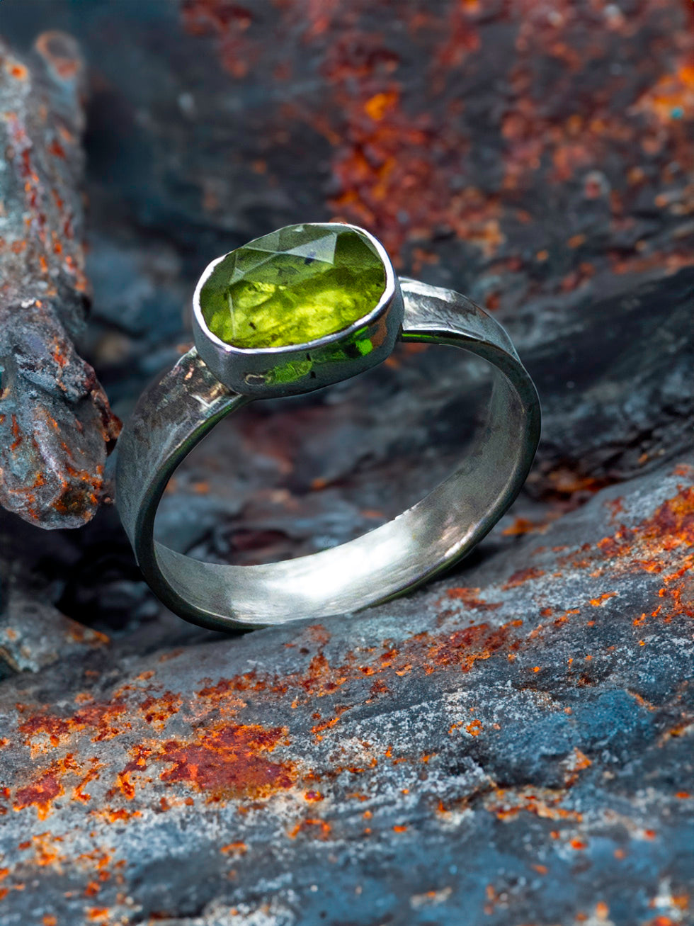 Peridot Sterling Silver Ring