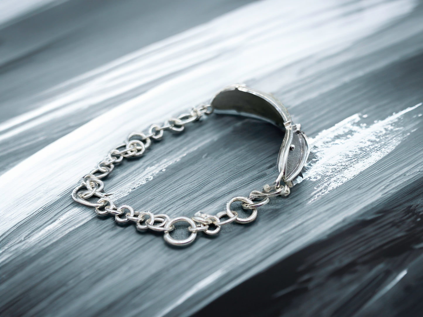 Hybrid Cuff Sterling Silver Bracelet