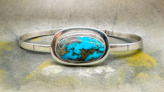 Ithaca Peak Turquoise Cuff Bracelet Sterling Silver